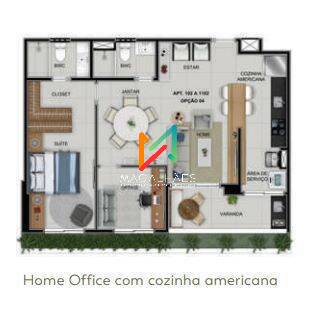 Apartamento à venda com 2 quartos, 64m² - Foto 2